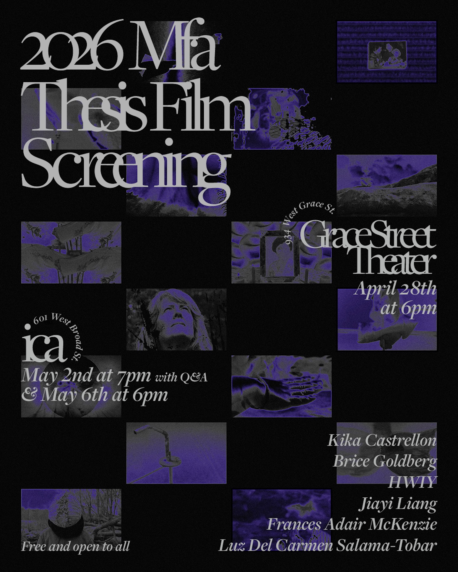 2026 MFA Thesis Film Screening
